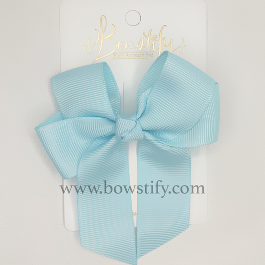 Ocean Blue Tails Down Hair Bow