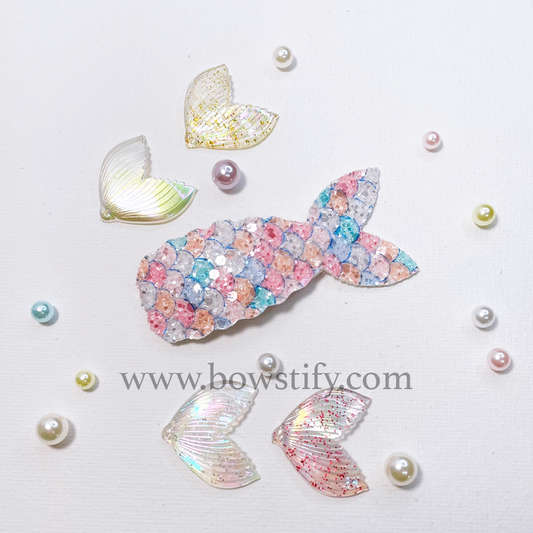 Multicoloured Mermaid Snap Hair Clip - 2 Pack